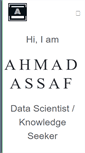 Mobile Screenshot of ahmadassaf.com